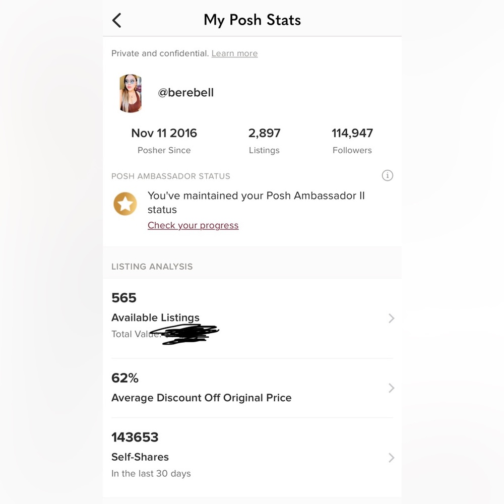 ✅🌼I am POSHMARK ambassador ❤️shop with confidence - Picture 6 of 17